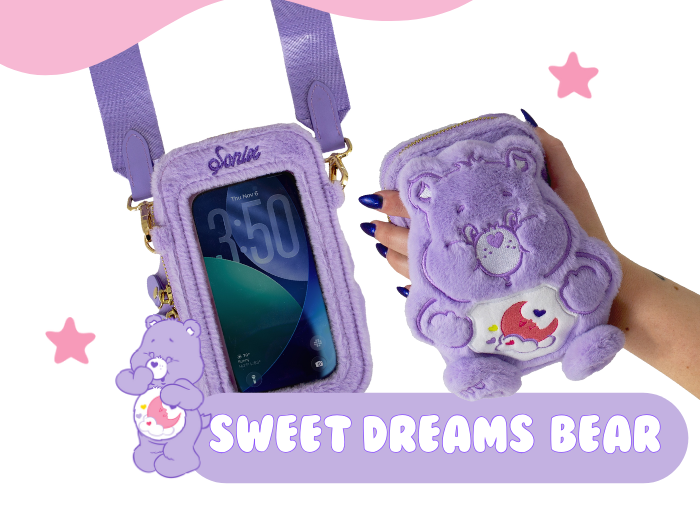 Introducing Care Bears™ Plush Crossbody Phone Wallet - Sweet Dreams Bear | Exclusively By Sonix