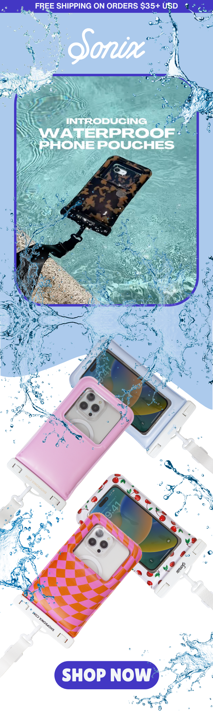 NEW Waterproof Phone Pouches | Exclusively By Sonix