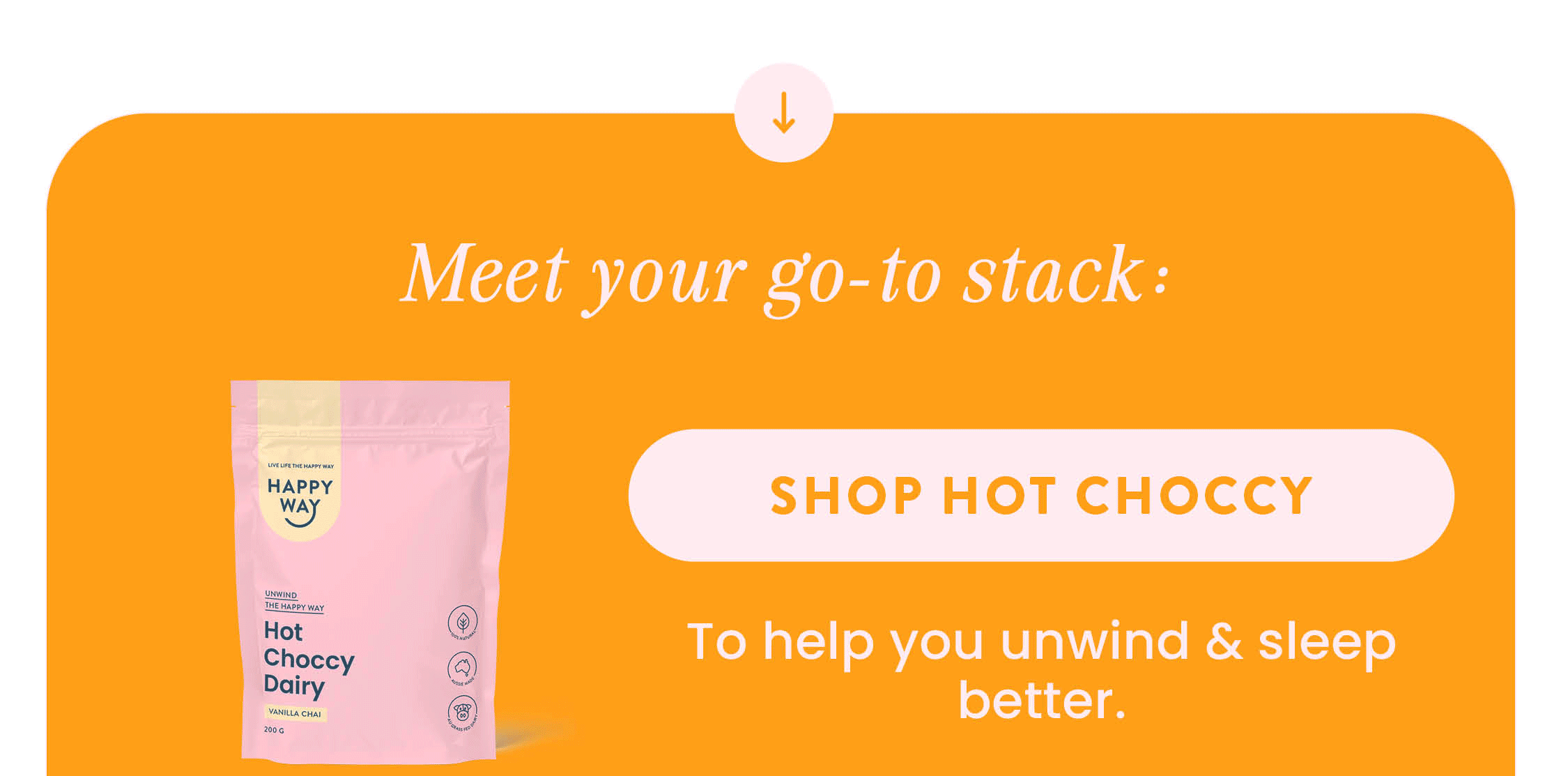 Meet your go-to stack:  Collagen Hot Choccy  To help you unwind & sleep better. 