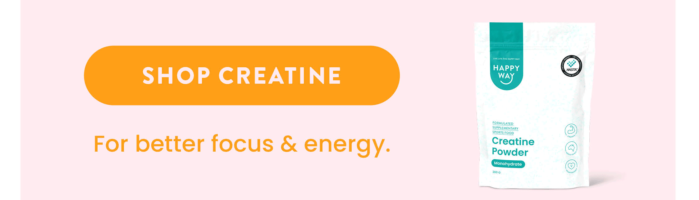 Creatine For better focus & energy. 