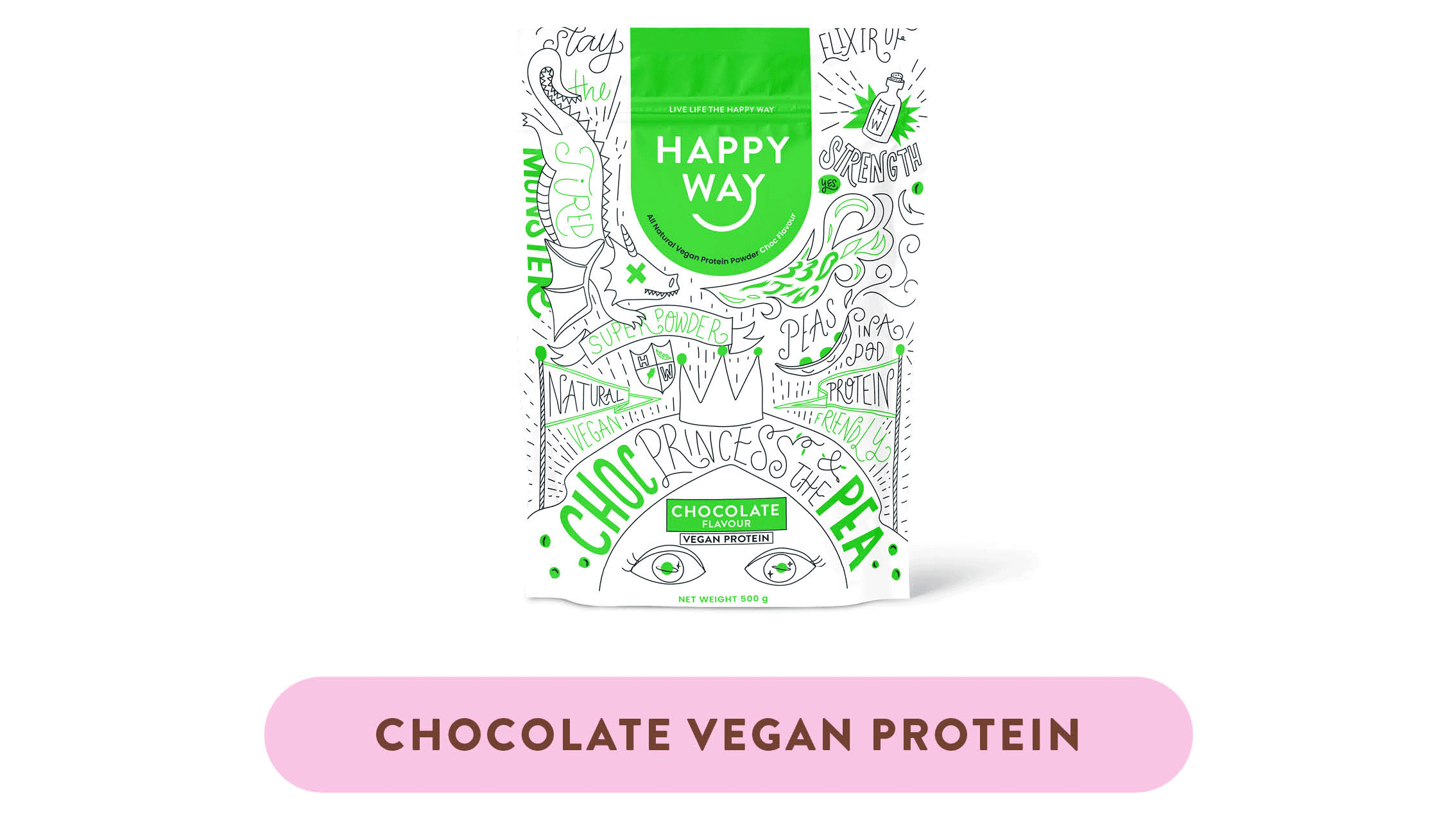 CHOCOLATE VEGAN PROTEIN POWDER