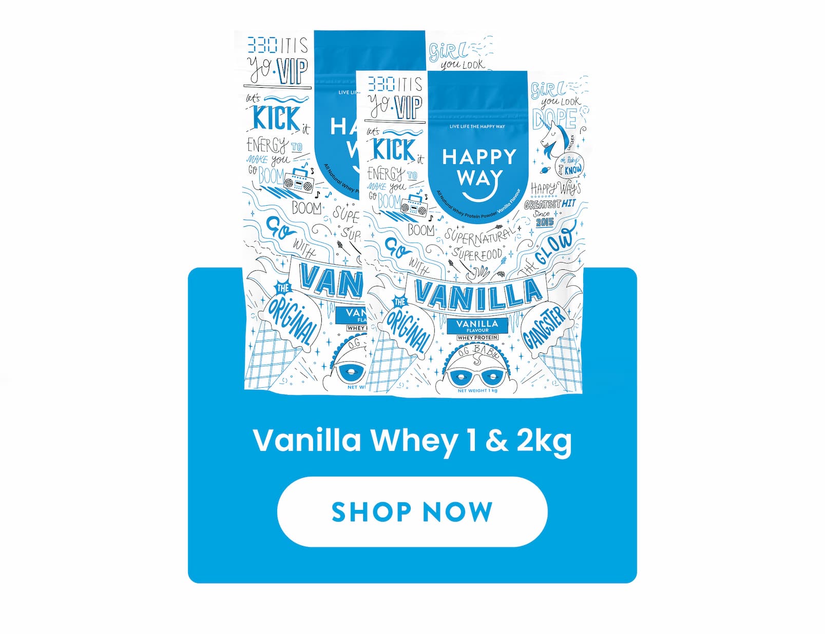 Vanilla Whey 1 & 2kg  SHOP NOW