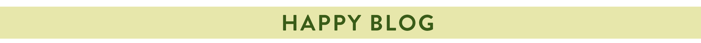 HAPPY BLOG 