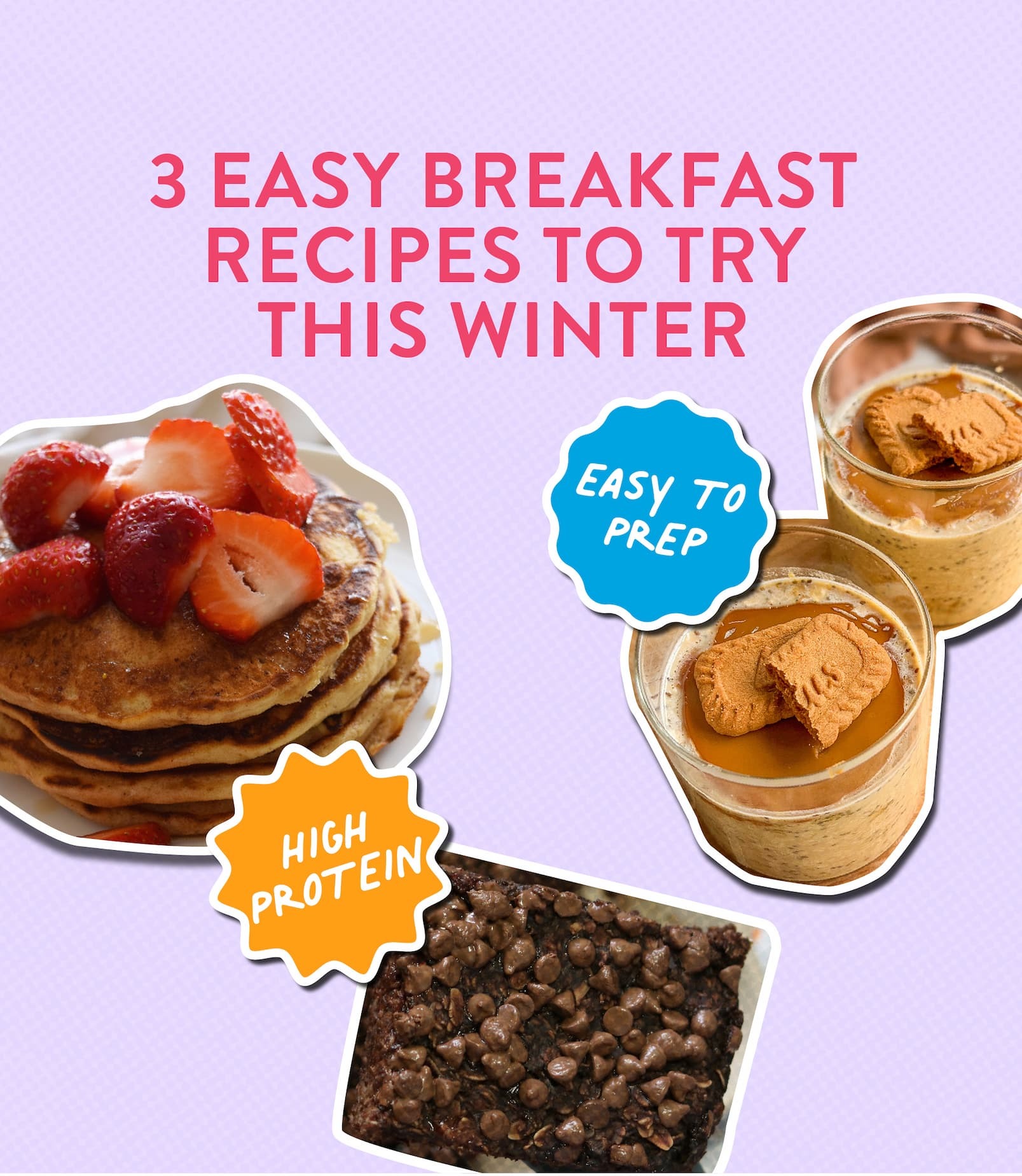 3 EASY BREAKFAST RECIPES  TO TRY THIS WINTER   HIGH PROTEIN  EASY TO PREP