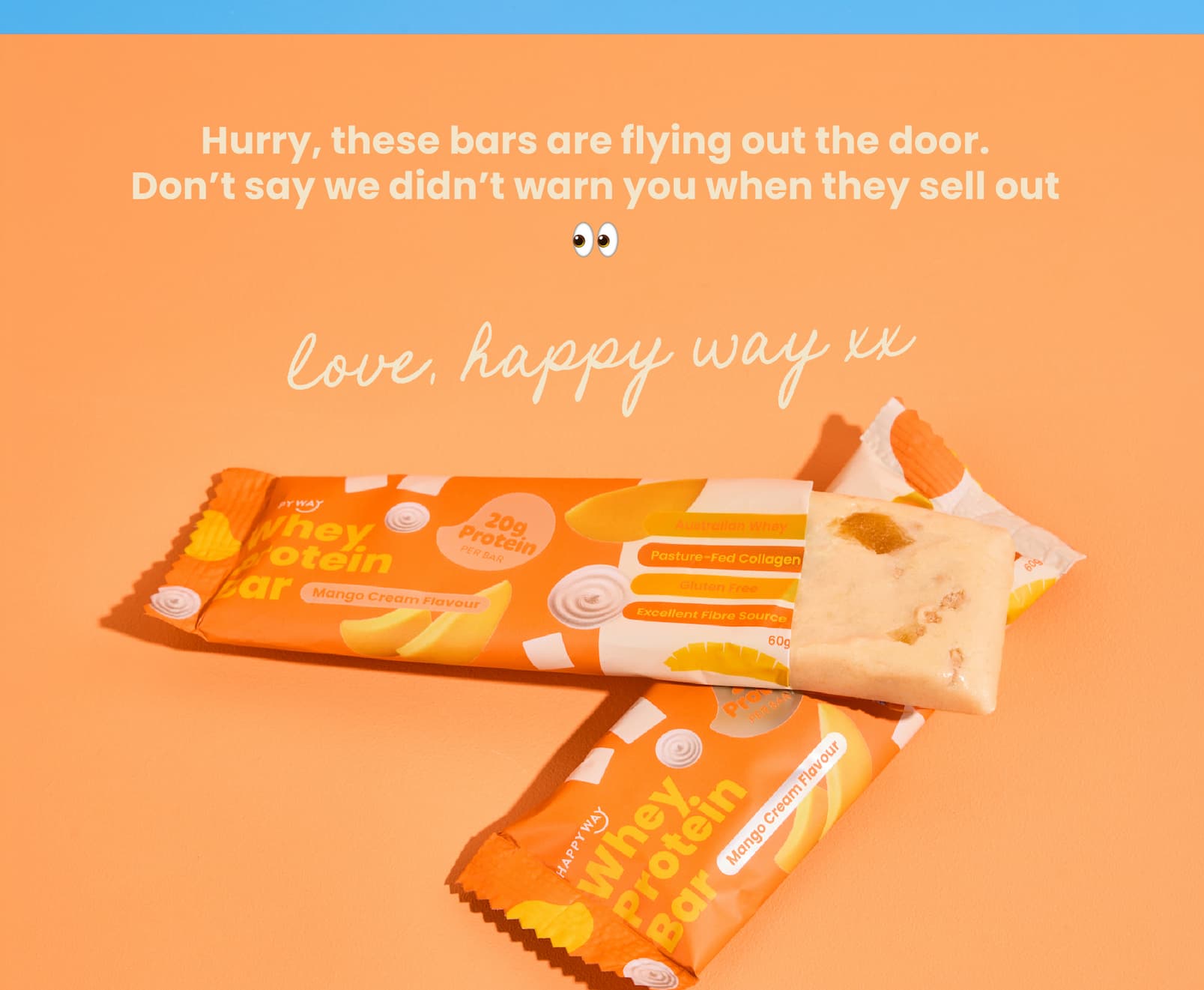 Hurry, these bars are flying out the door.  Don't say we didn't warn you when they sell out 👀  Love, Happy Way xx 