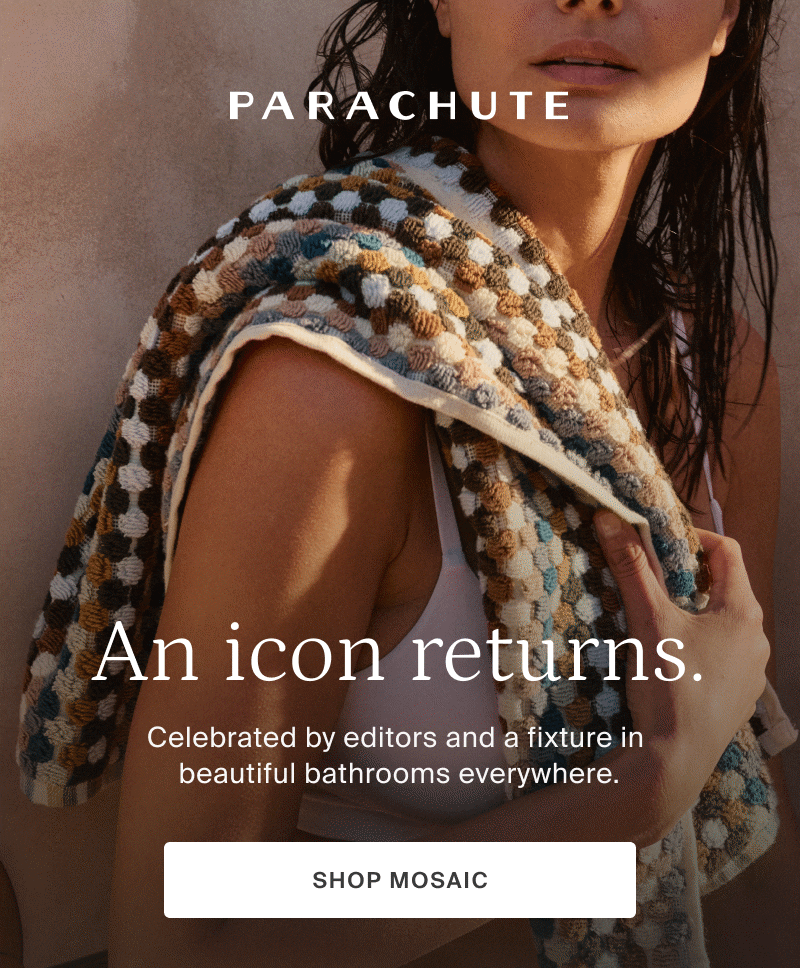 parachute, an icon returns, shop mosaic