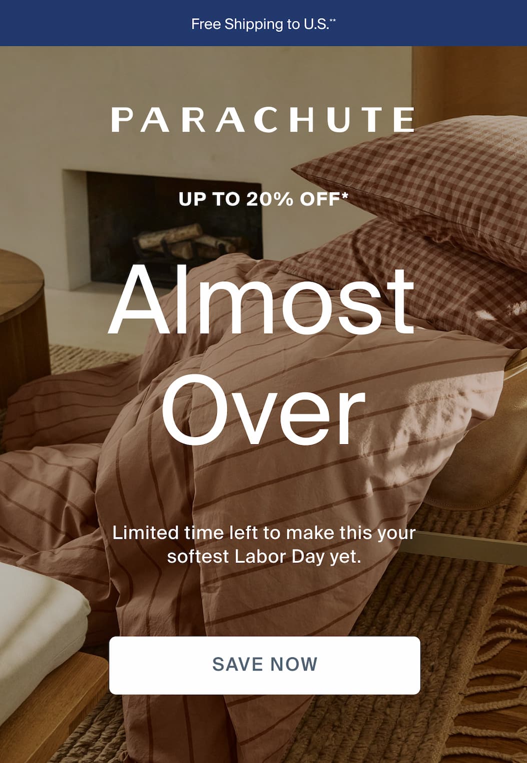 parachute home, up to 20% off, save now