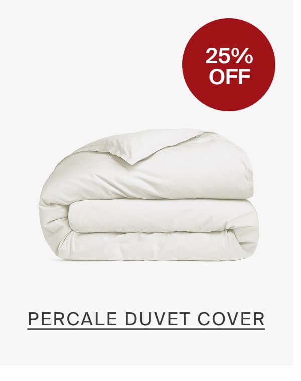 Percale Duvet Cover: 25% Off