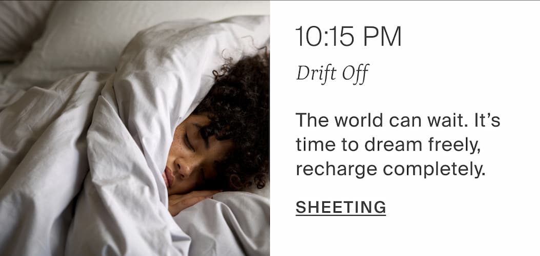 10:15pm, drift off. Shop sheeting.