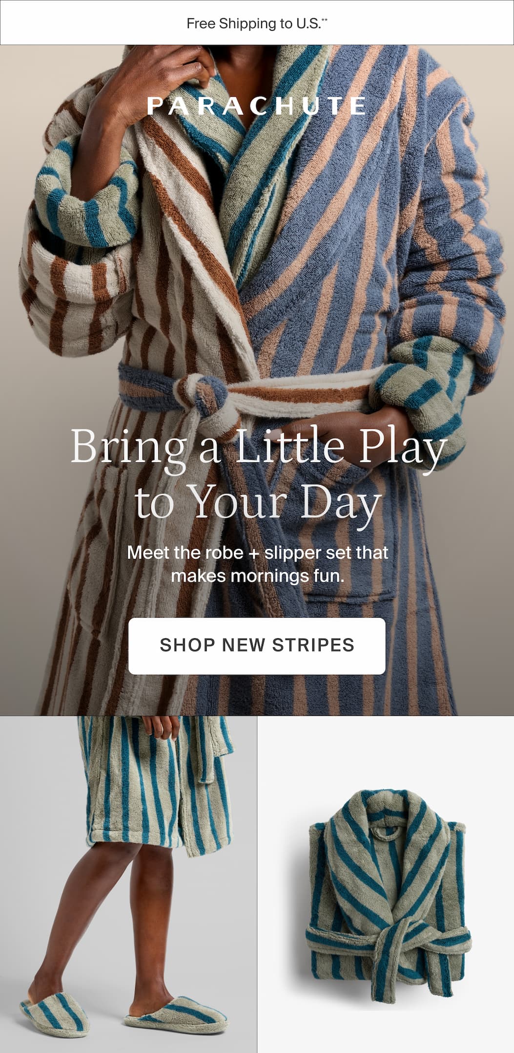 Bring a little play to your day. Shop new stripes.