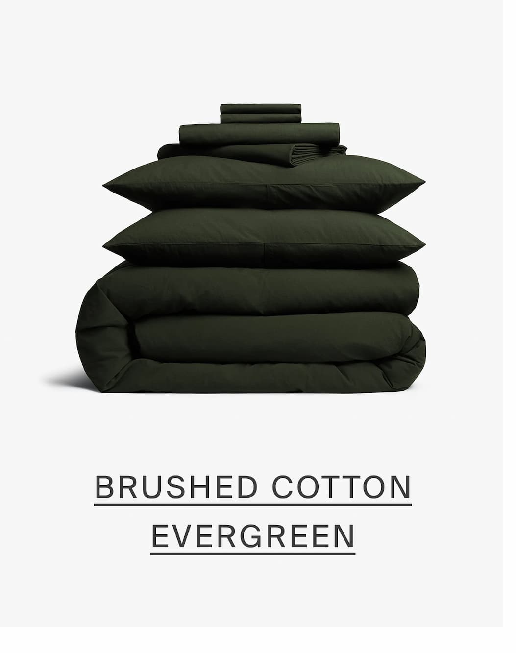 Brushed Cotton Evergreen