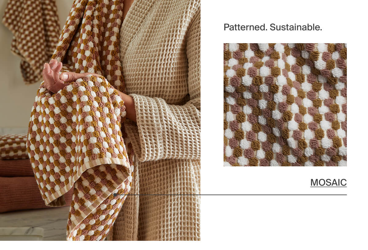 patterned and sustainable, shop mosaic