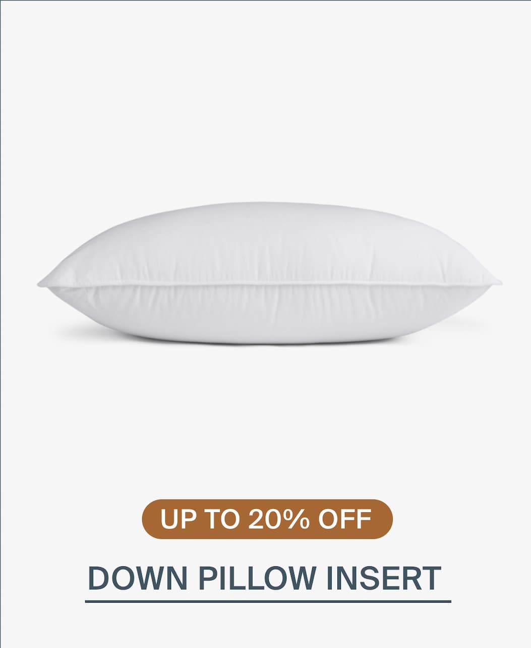 Down pillow insert