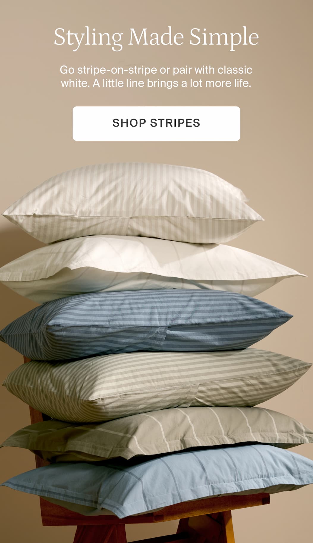 Styling made simple. Shop stripes.