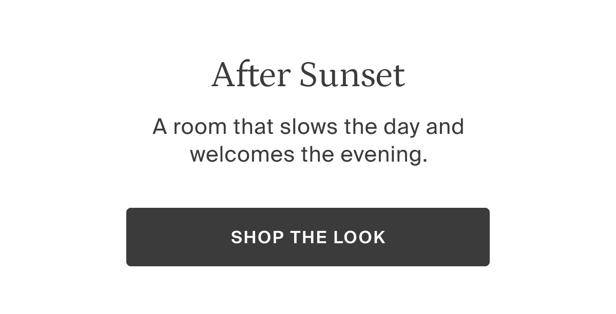 a room that slows the day and welcomes the evening
