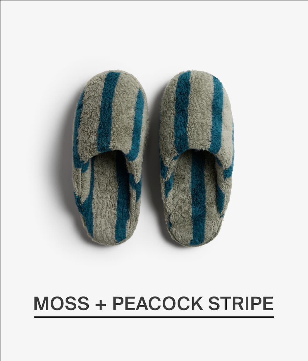 Moss + Peacock Stripe