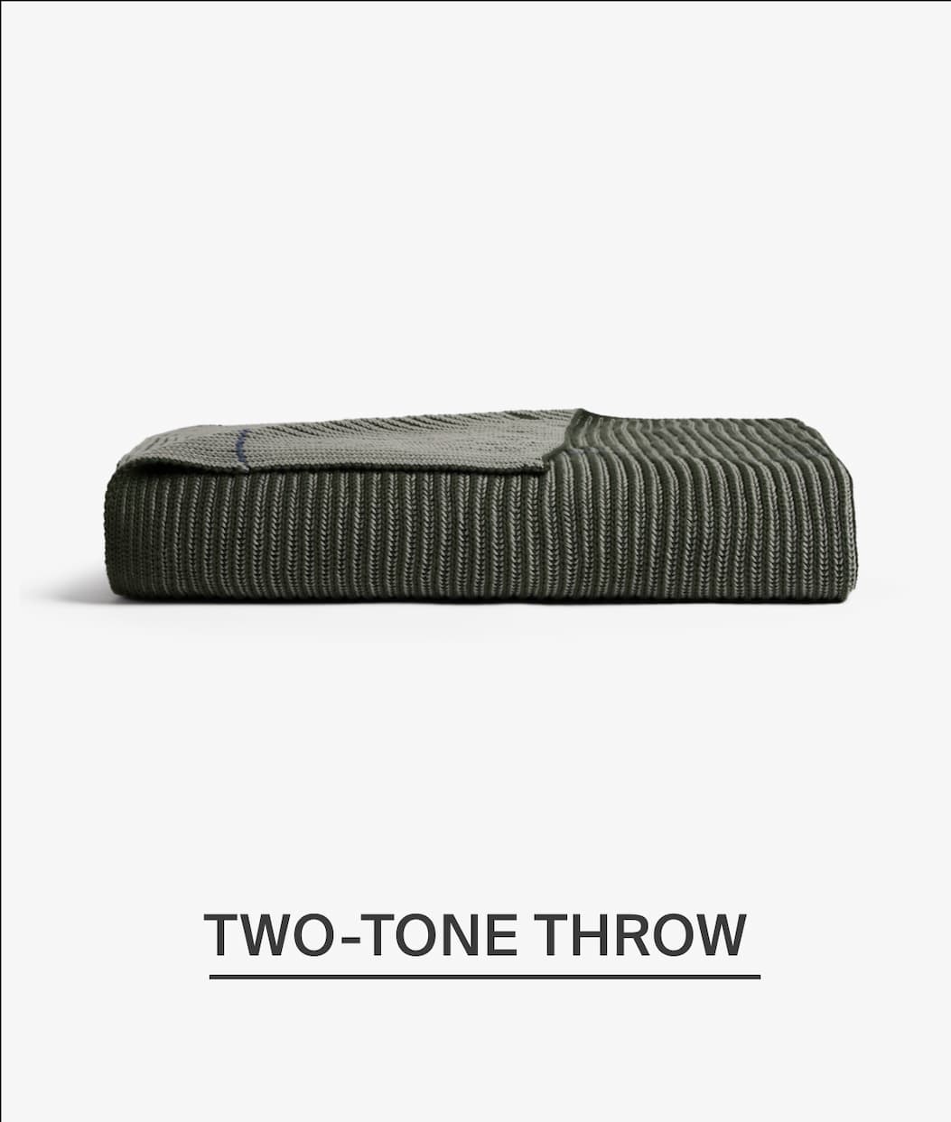 Two-tone throw