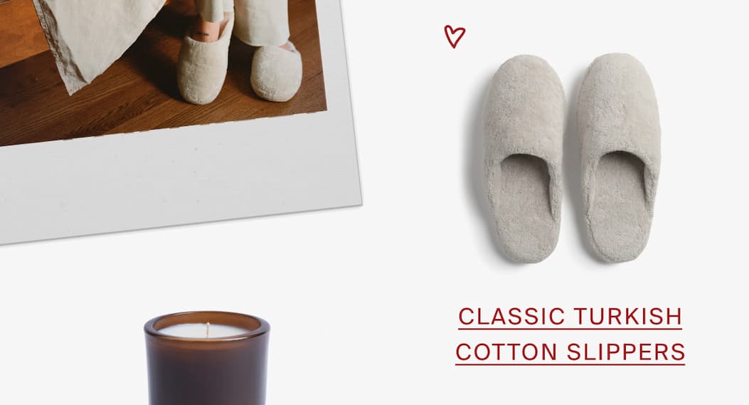 Classic turkish cotton slippers