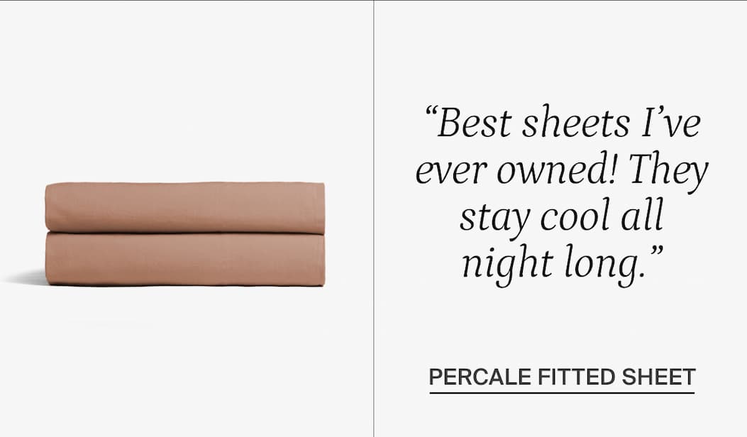 Percale fitted sheet