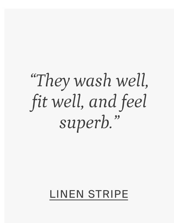 linen stripe bedding