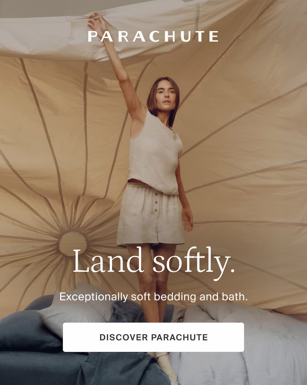 Parachute, land softly, discover parachute