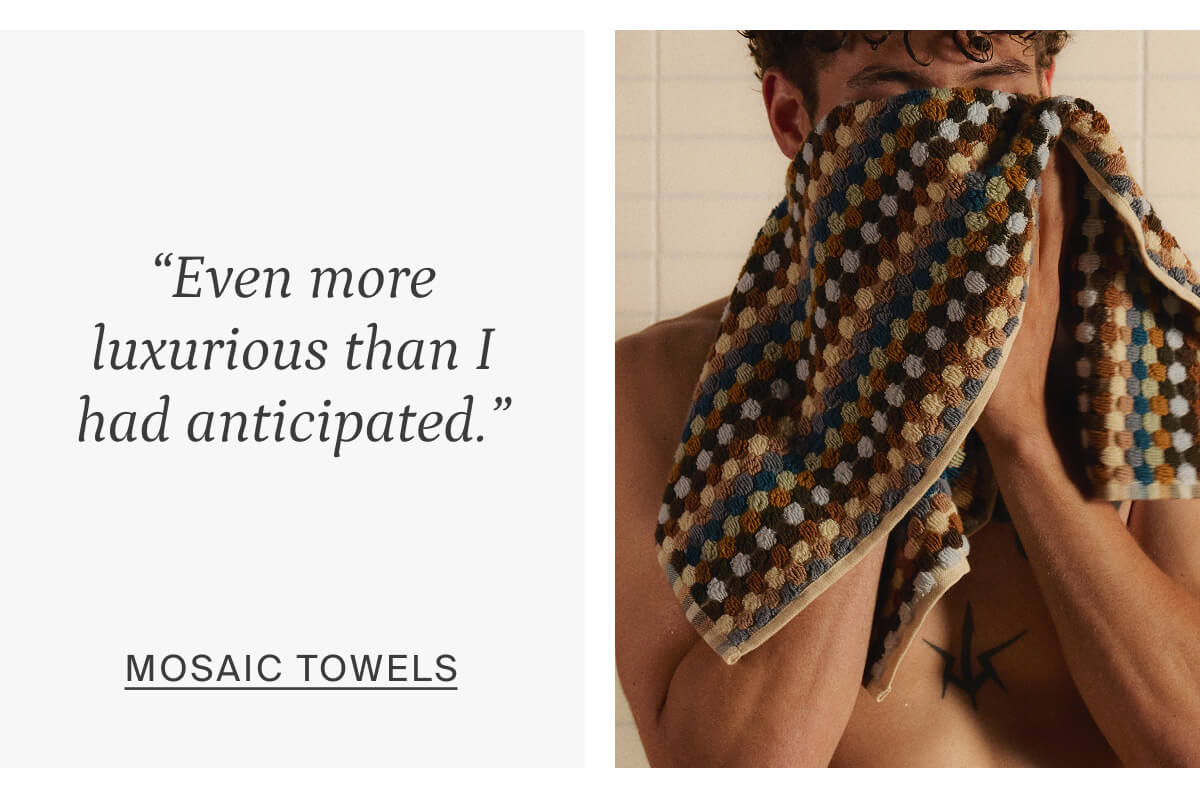 mosaic towels