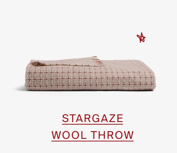 Stargaze wool throw