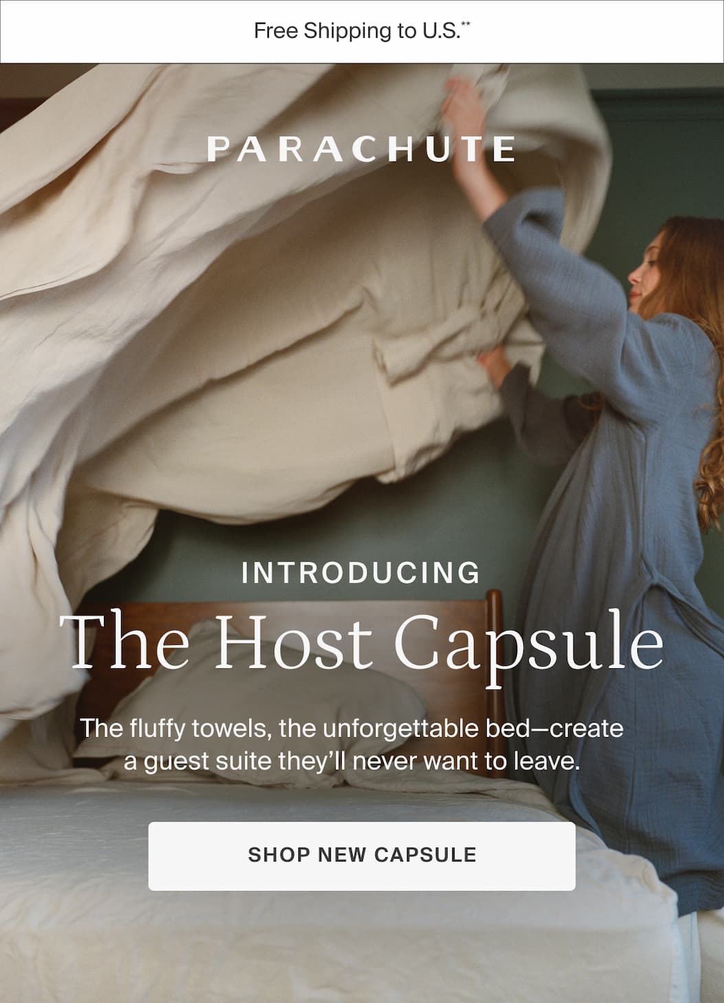 Introducing, The Host Capsule. Create the guest suite they'll never want to leave. Shop new capsule.