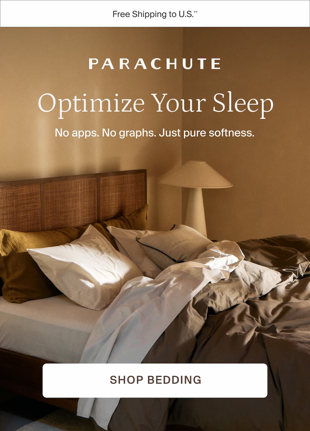 Optimize your sleep. Shop bedding. 