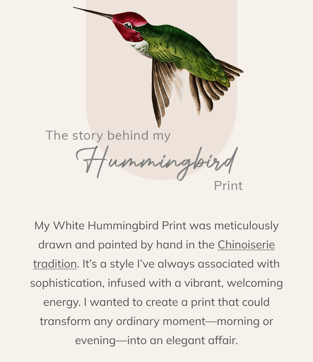 The Story Behind the Print Hummingbird Print 