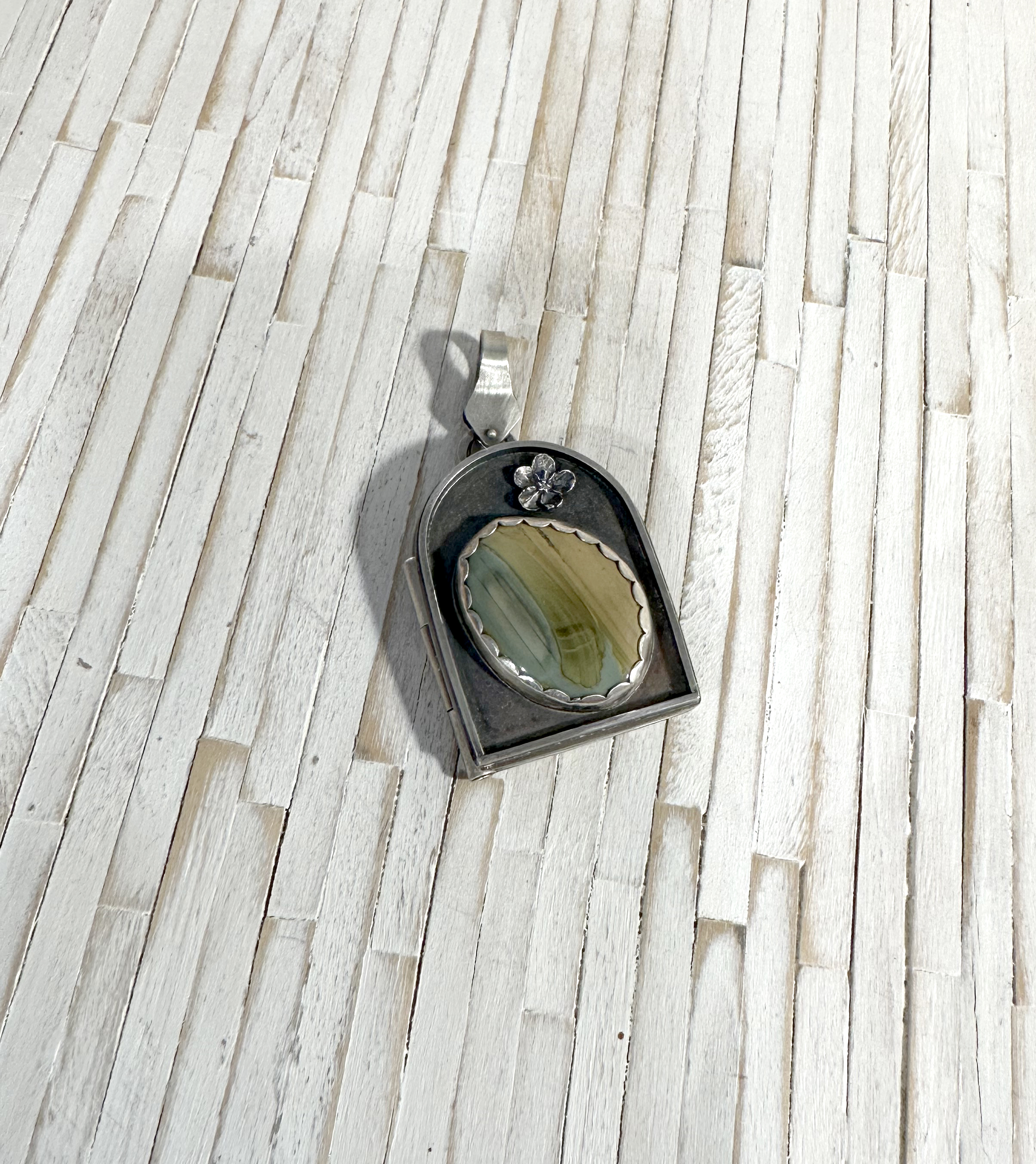 Sara's Imperial Jasper locket