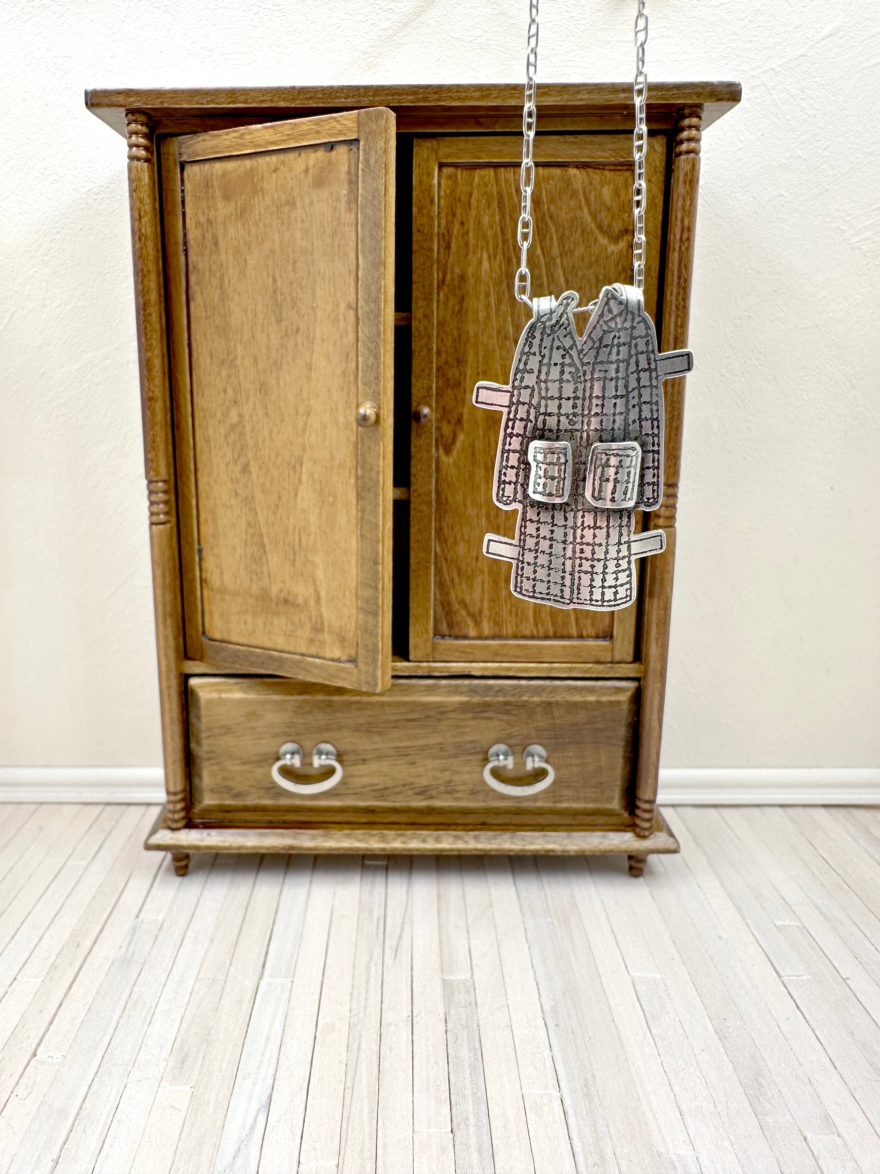 Plaid paper doll coat