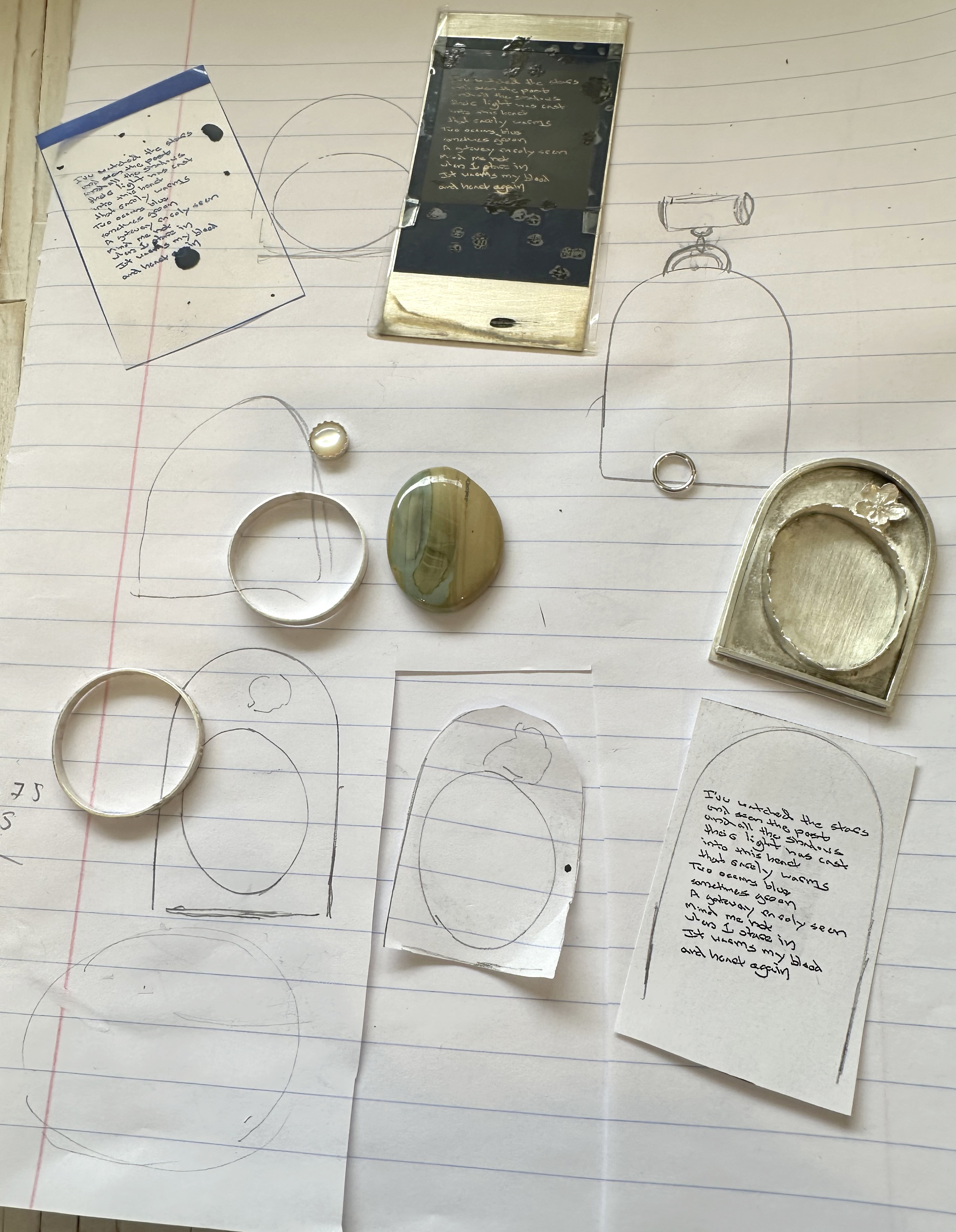 Initial sketches and components