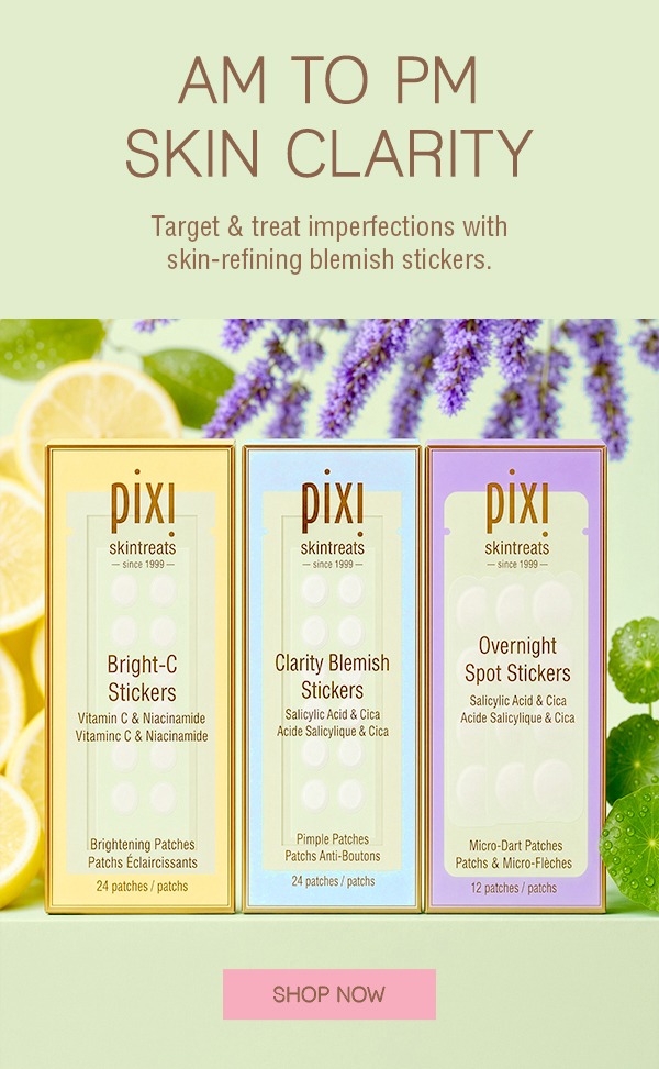 AM to PM Skin Clarity Target & treat imperfections with skin-refining blemish stickers.
