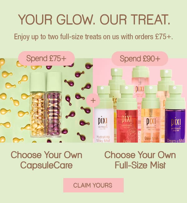 Enjoy up to two full-size treats on us with orders $75+