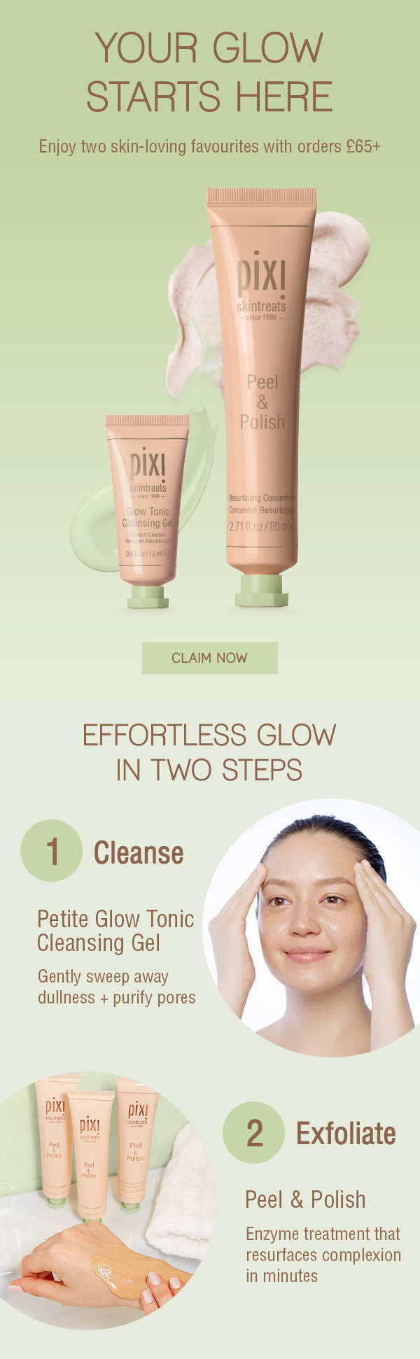 Enjoy two skin-loving favourites with orders £65+