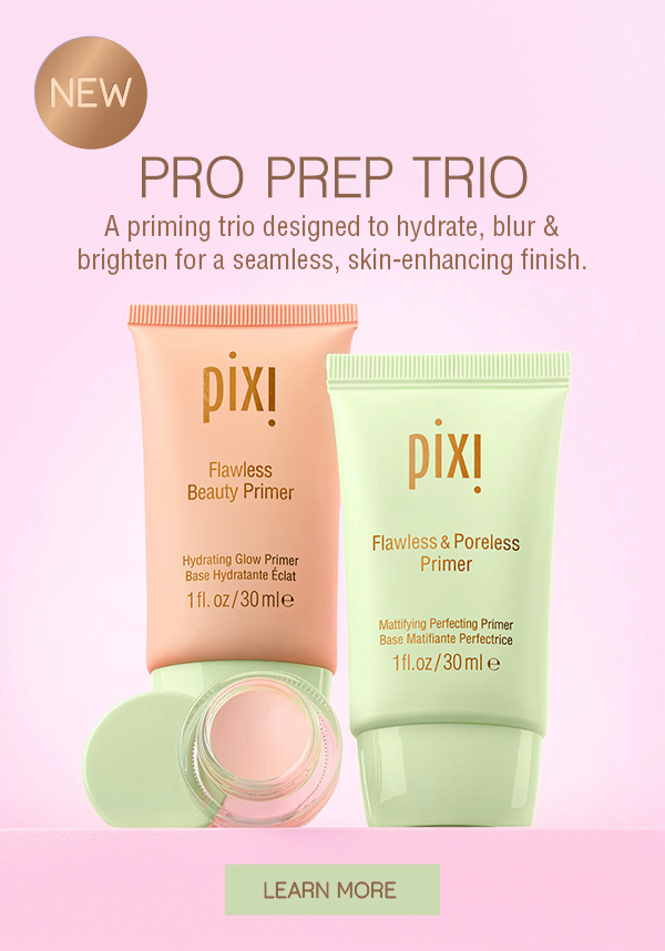 Pro Prep Trio A priming trio designed to hydrate, blur & brighten for a seamless, skin-enhancing finish.