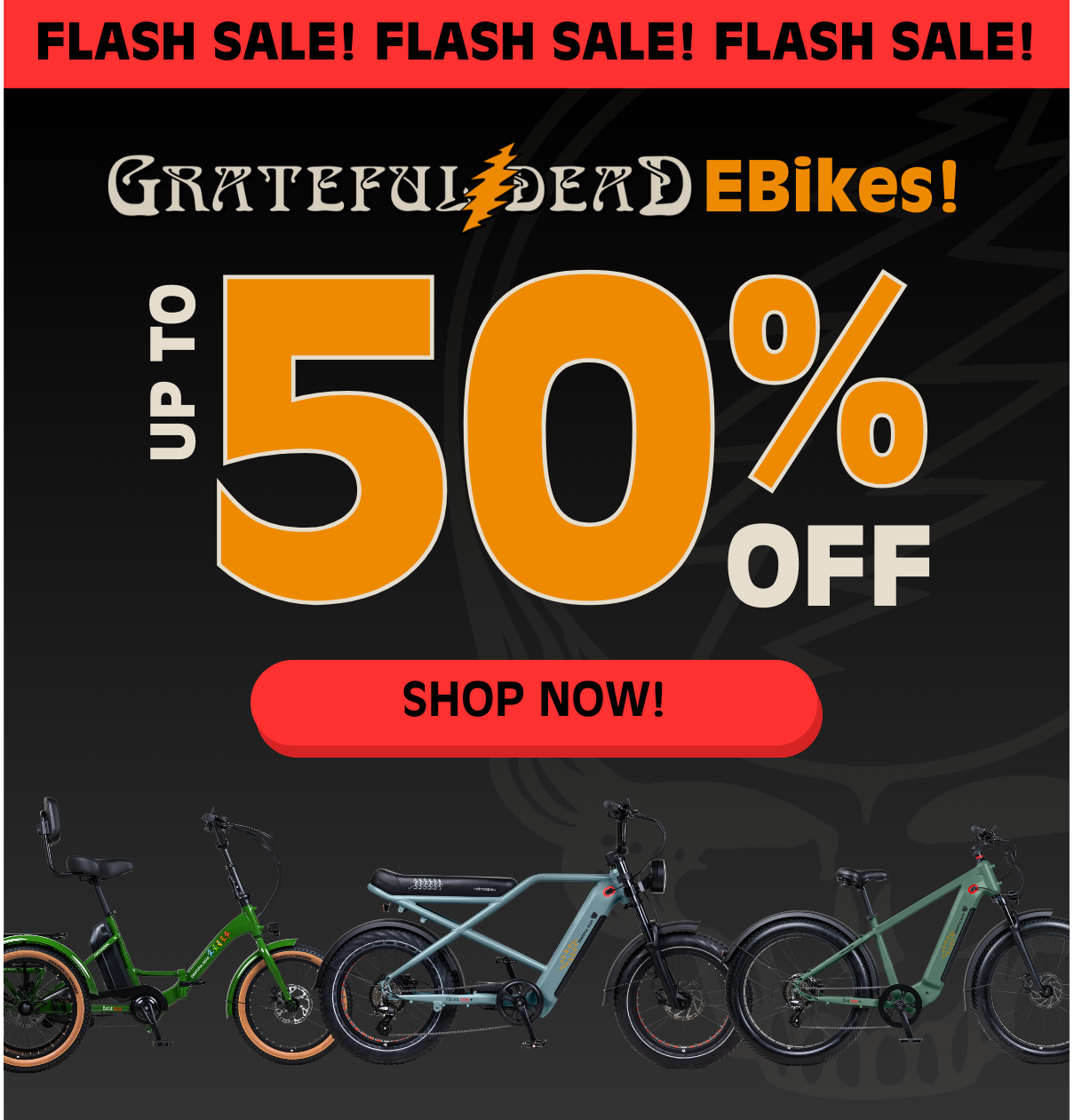 Grateful Dead Ebike Flash Sale - Shop Now