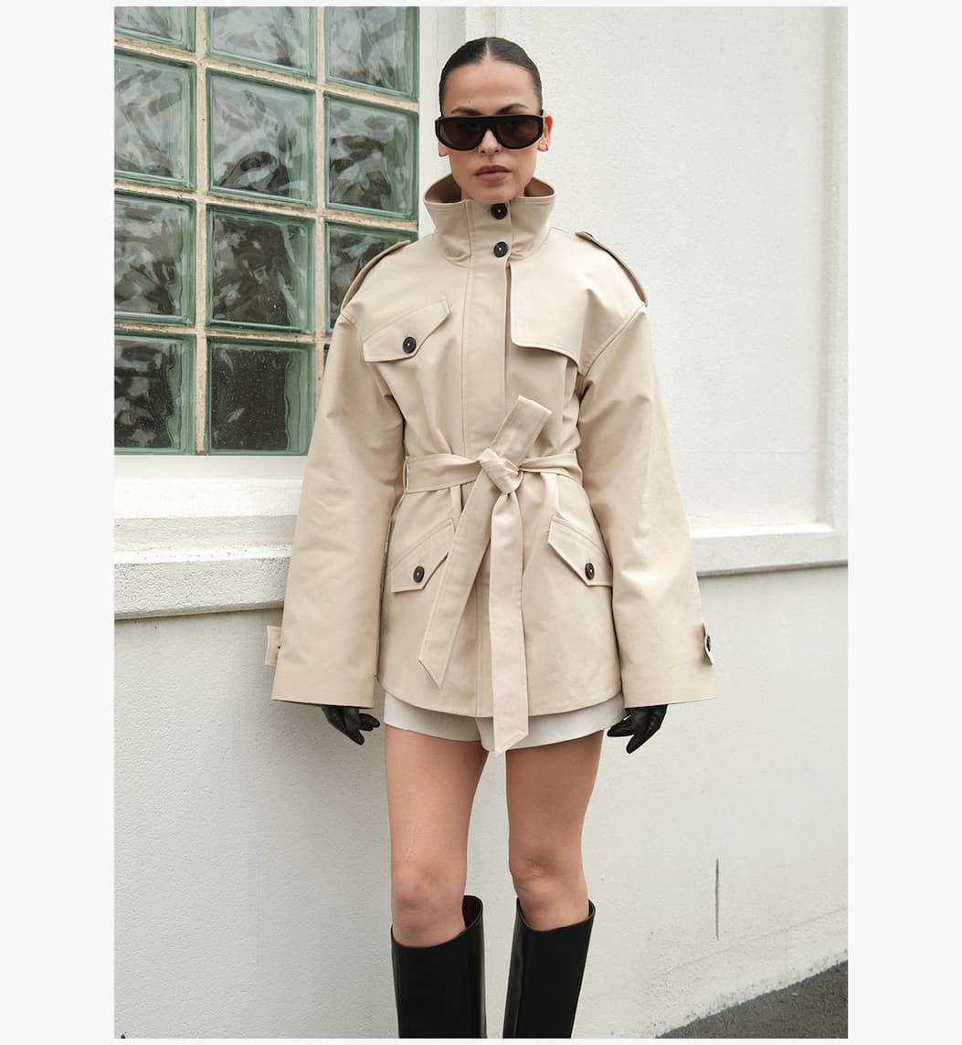Leon Belted Trench