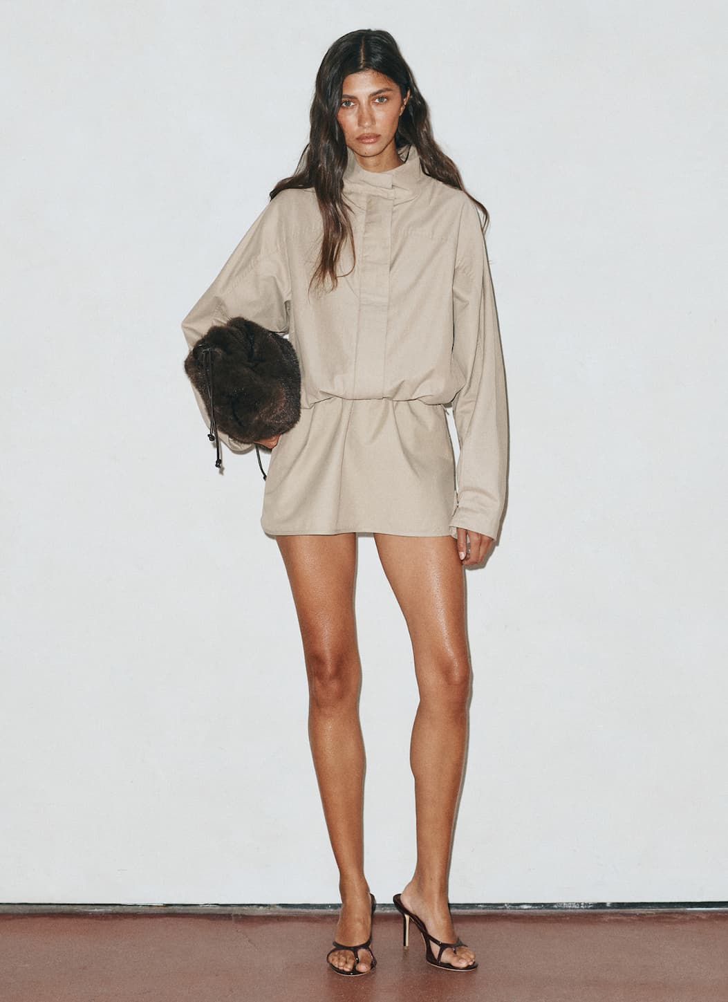 Spencer Contrast Mini Skirt