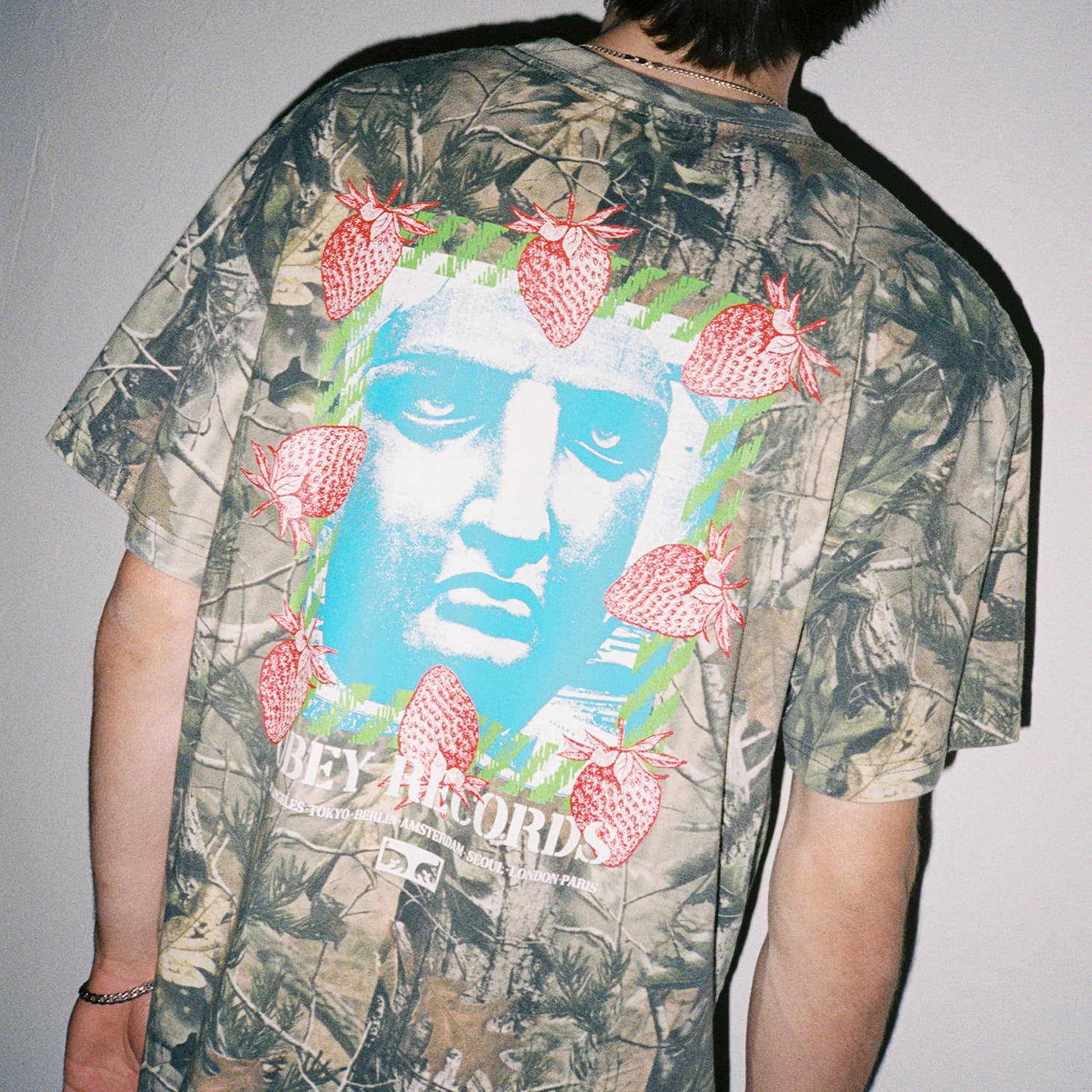 Obey records t shirt