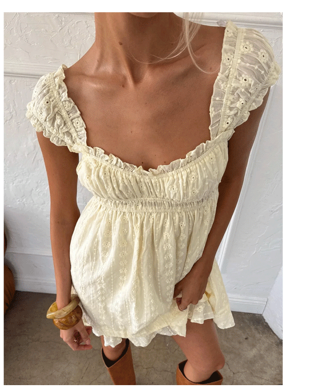 Carlita Mini Dress Yellow