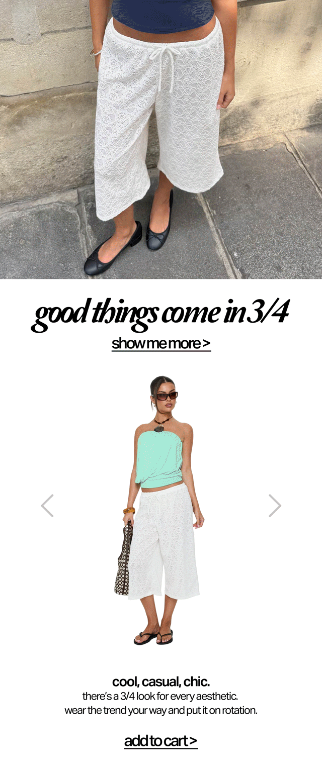 You NEED to try it. Here’s some of our 3/4 faves >