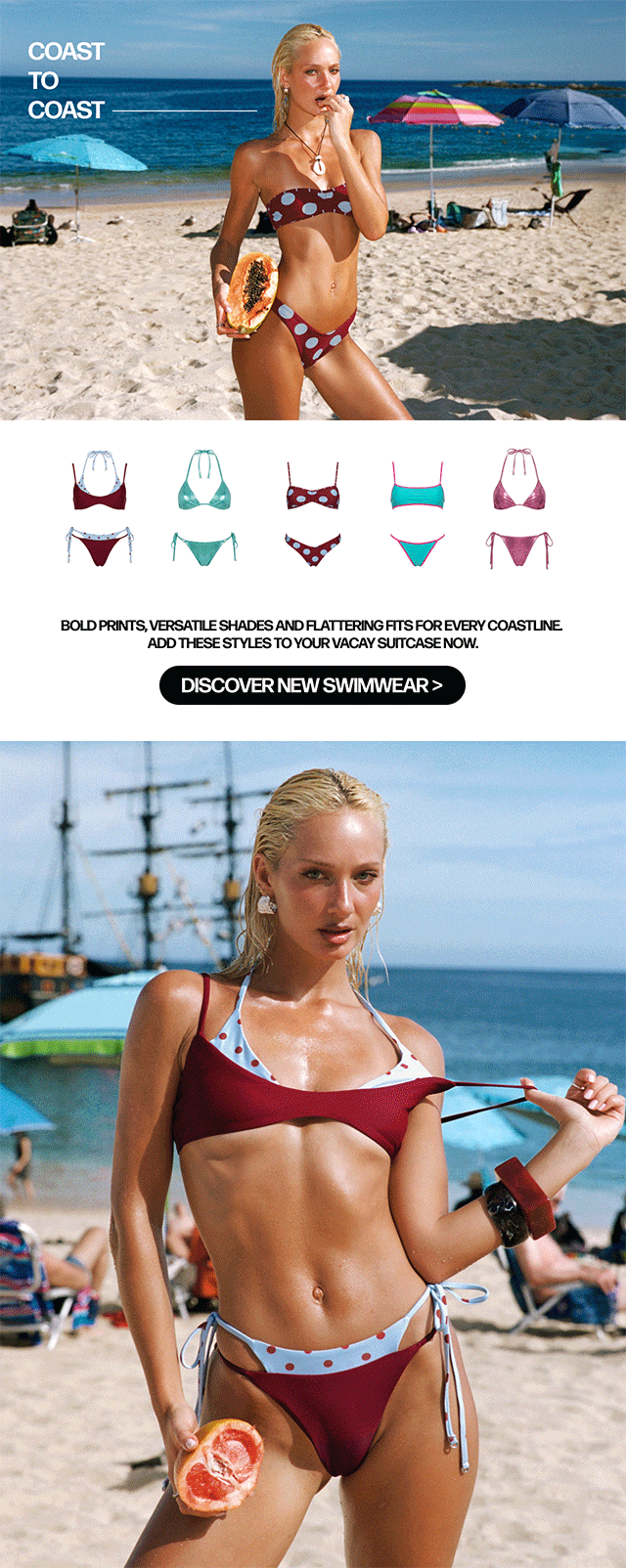 New swimwear, ready for your vacay suitcase >