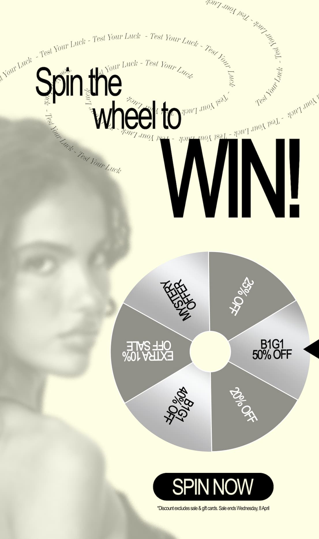 Spin the wheel to see which one you win!