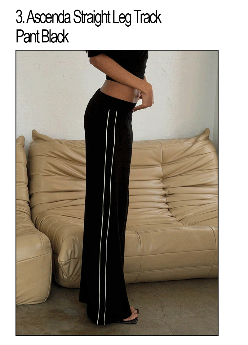 Ascenda Straight Leg Track Pant Black
