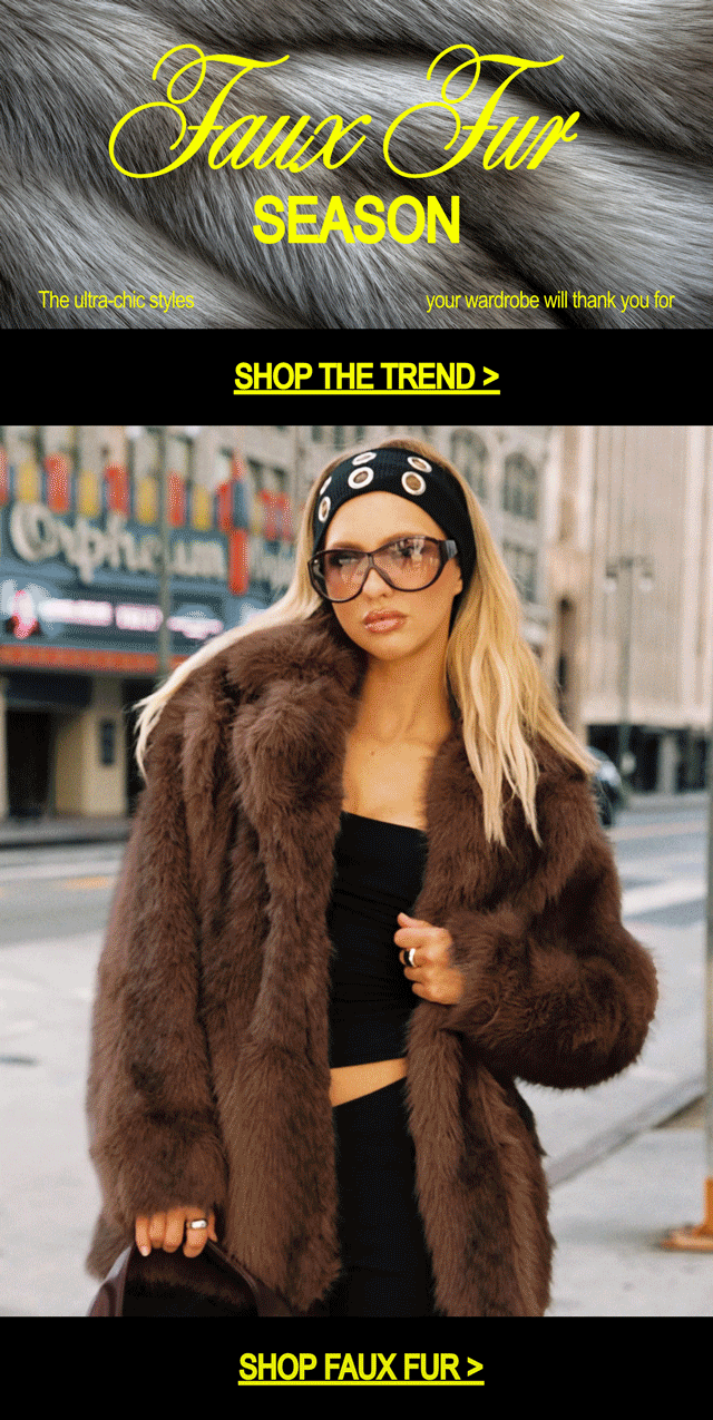 30% off faux fur looks you need