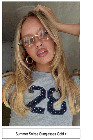 Summer Soiree Sunglasses Gold