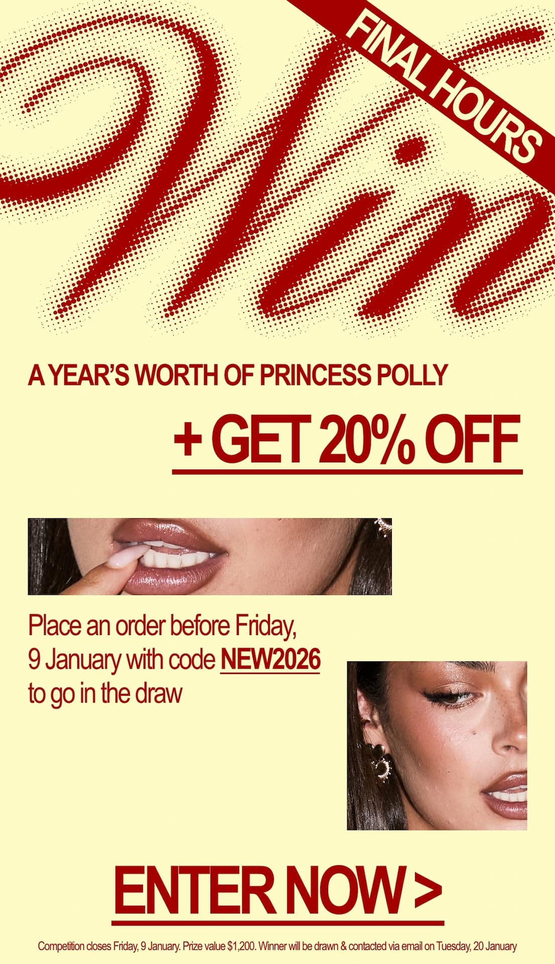 WIN A YEAR’S WORTH OF PRINCESS POLLY