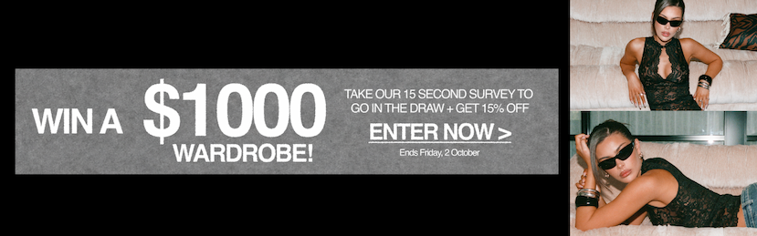 A $1000 wardrobe could be yours…